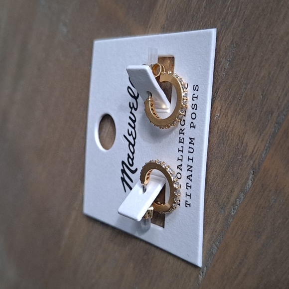 Madewell Jewelry - NWT Madewell mini hoop earrings